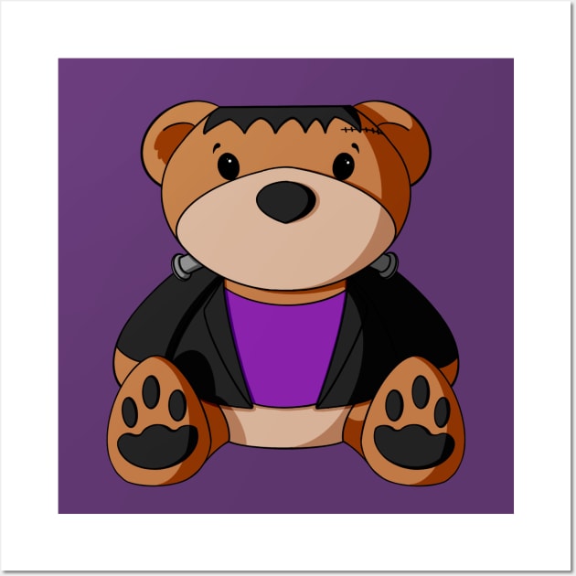 Fancy Frankenstein Teddy Bear Bear Posters and Art Prints
